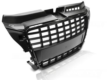 Sportgrill / Kühlergrill kompatibel mit Audi A3 8P Facelift 08-12 Hochglanz schwarz